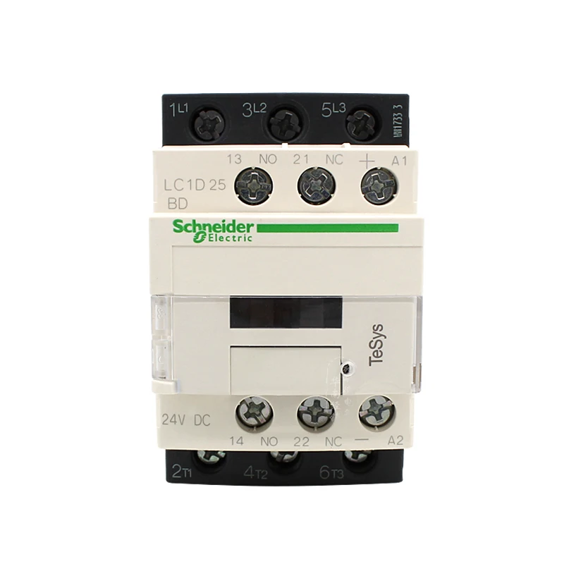 

LC1D25FDC Three-pole contactor 3P 25A 110VDC one open and one close for AC load with power factor greater than or equal to 0.95