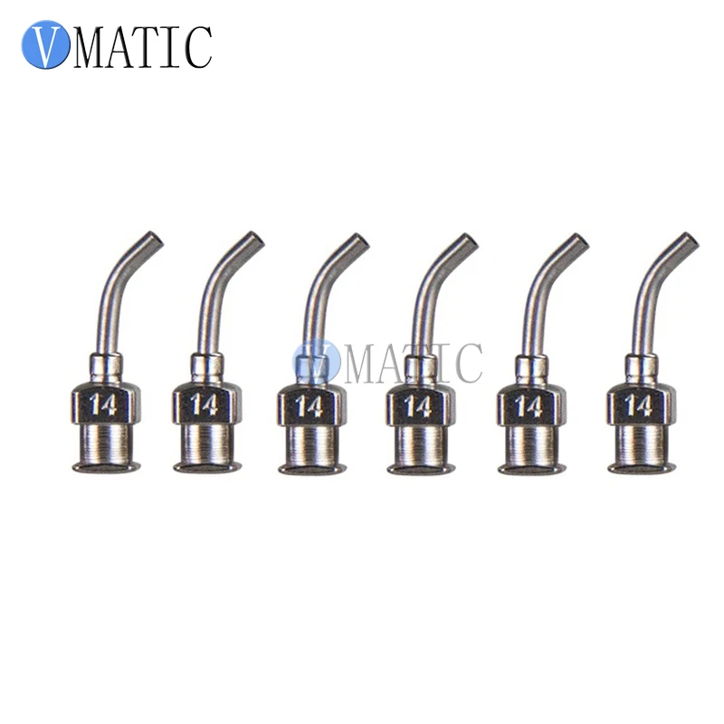 

Free Shipping 12Pcs 14G 45 Degree Bent Stainless Steel Dispensing Needle 1/2 Inch