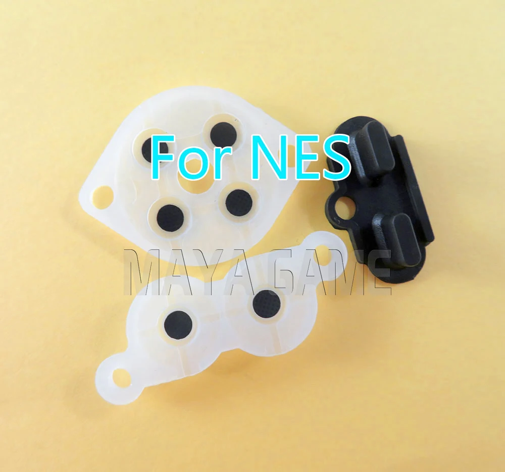 High Quality Conductive adhesive Rubber Silicone Buttons Pads for Nintendo NES  Console 100sets/lot