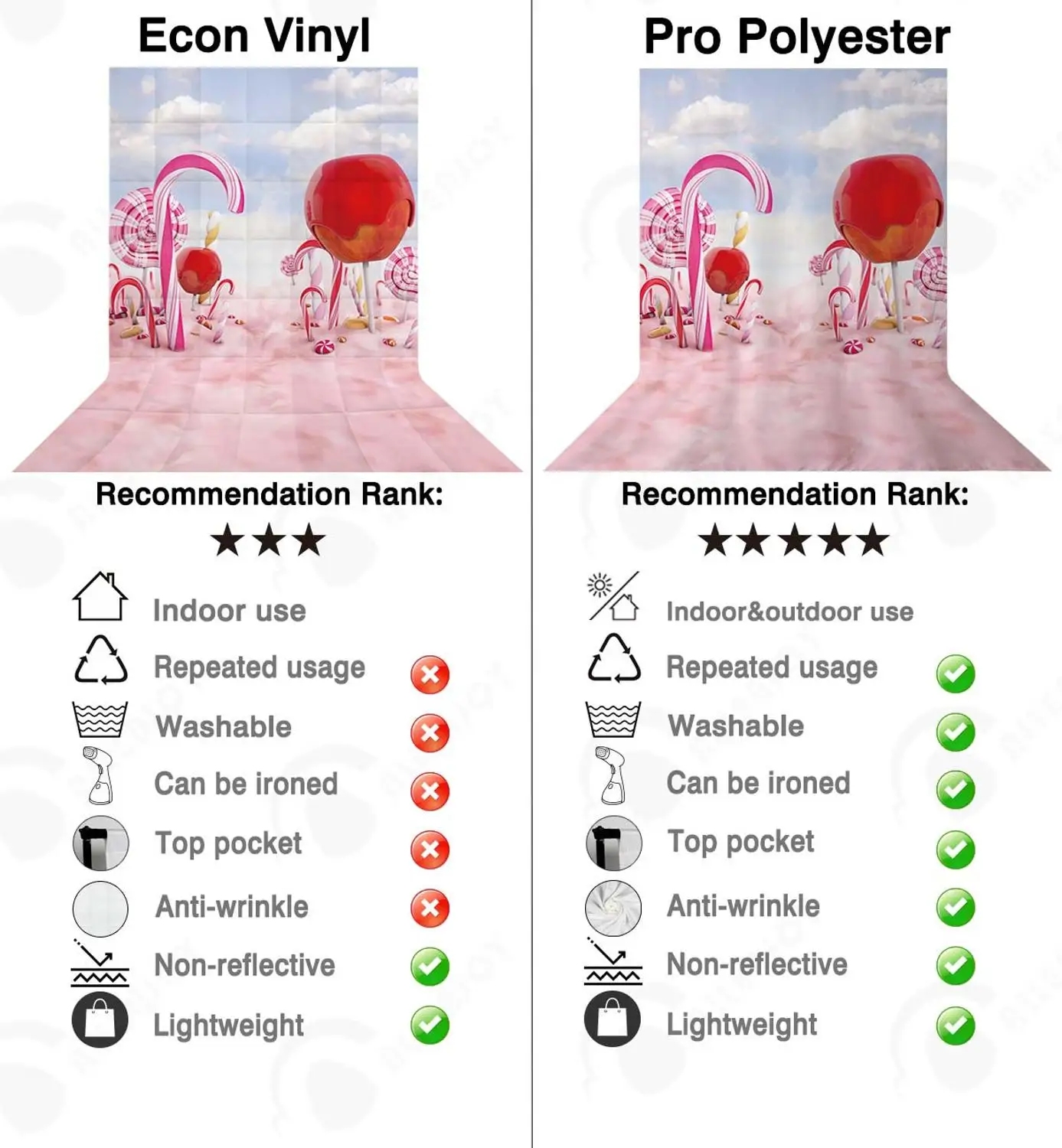 Allenjoy-fondos de fotografía para estudio fotográfico, telón de fondo de caramelo, tierra, bar, rosa, malvavisco, nubes, cielo, baby shower, sesión fotográfica