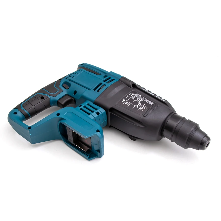 Martelo elétrico sem fio recarregável, martelo elétrico de impacto com função de impacto, indicado para bateria makita sem bateria