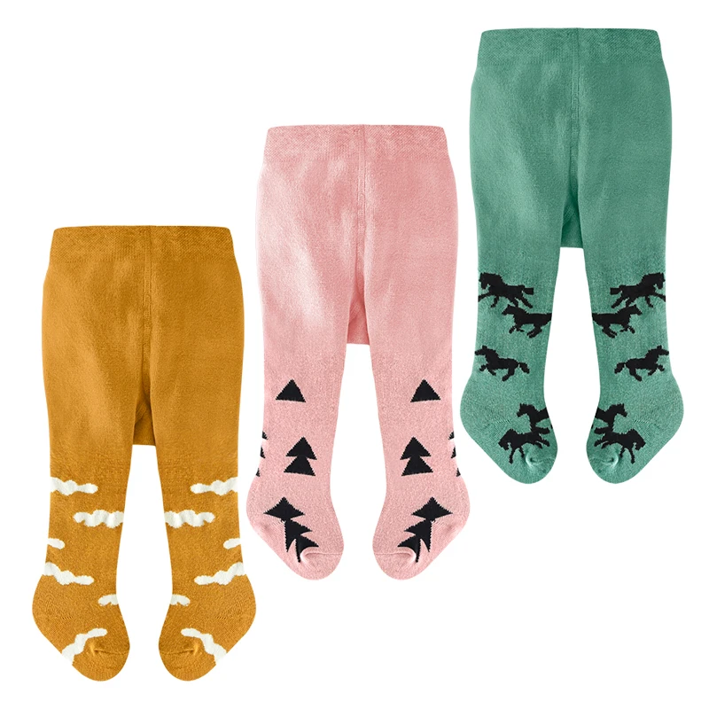 EACHIN Baby Tights Leggings for Girls Boys Animal Graphic Pattern Style Tight Trousers Warm Toddler Pantyhose 0-3 Years