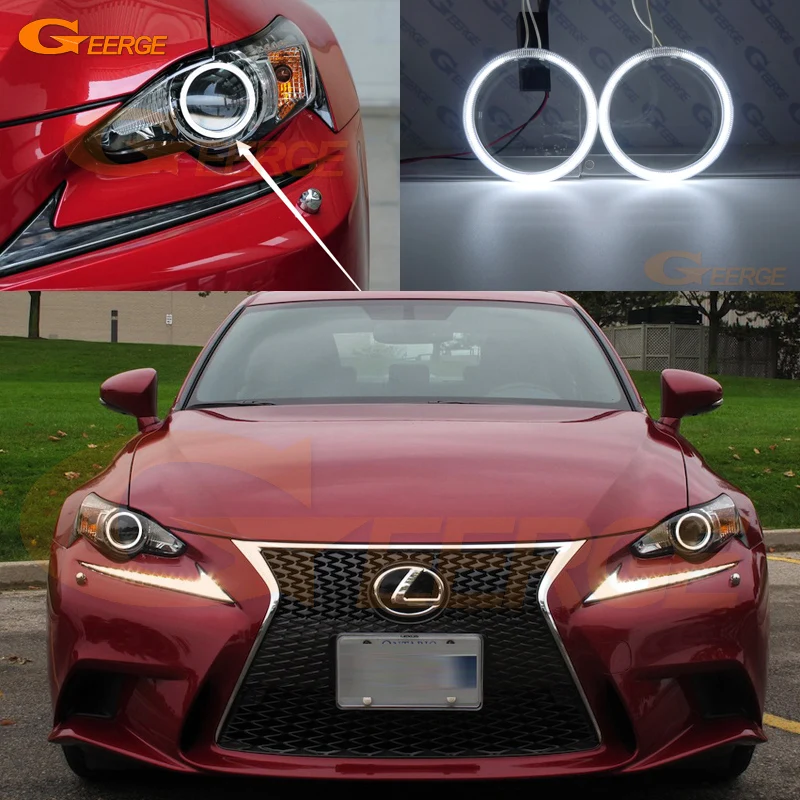 

Для LEXUS IS III 250 350 200t 300h IS350 IS250 2013 2014 2015 2016 отличный ультра яркий комплект CCFL ангельские глазки Halo кольца