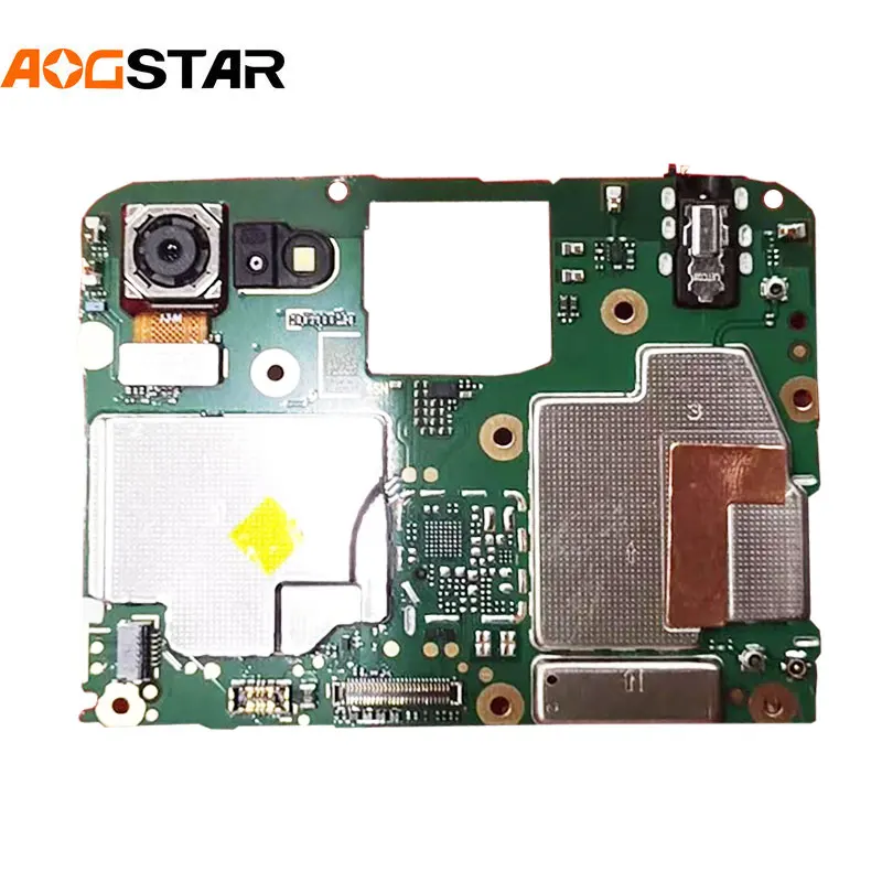 Aogstarl Mainboard For Huawei Honor Y5 Prime DRA-LX2 DRA-AL00 Play7 8e Lite Motherboard Unlocked With Chips Circuits Flex Cable