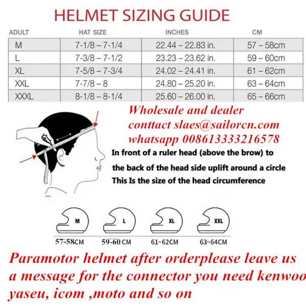 Bluetooth Noise Reduction Paramotor Helmet, High Noise Cancel Headset, Close to the Ear, Fiber Glass, PPG Helmet