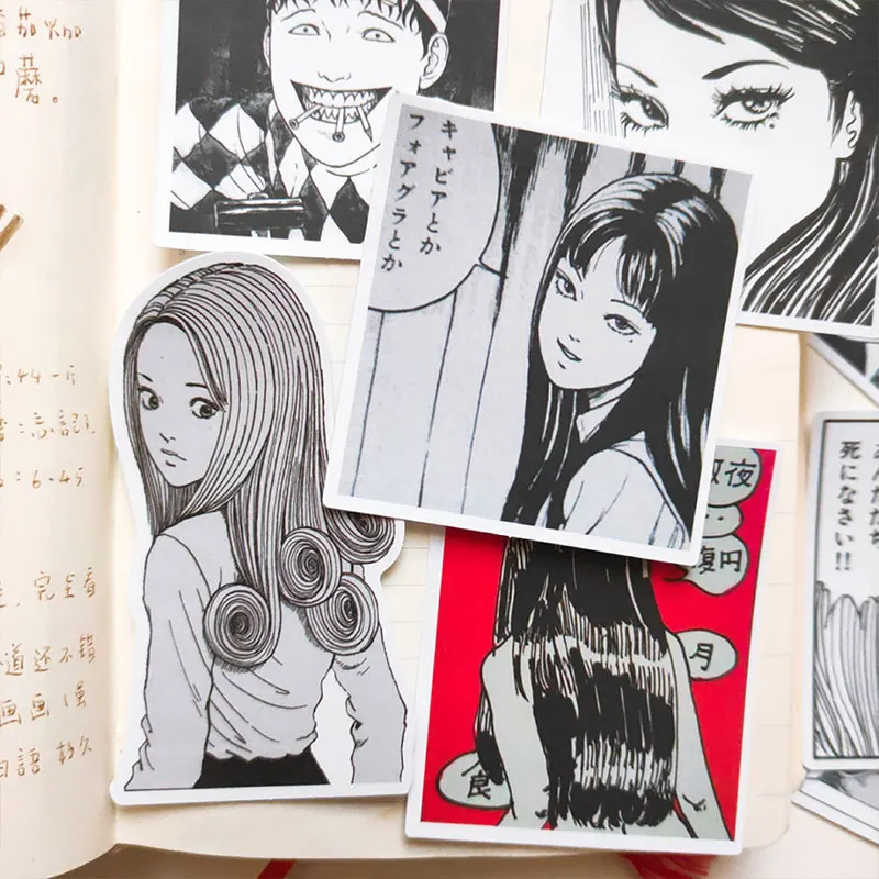 12pcs Cute Hand Account Stickerhorror Cartoon Diary DIY Decoration Material Sticker Bag Craft Photo Albums