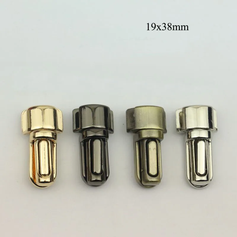 

10Pcs 19x38mm Mortise Lock Metal Turn Twist Locks Bag Buckles Clasps Closure for Replacement Purse Handbag Hardware Accessories