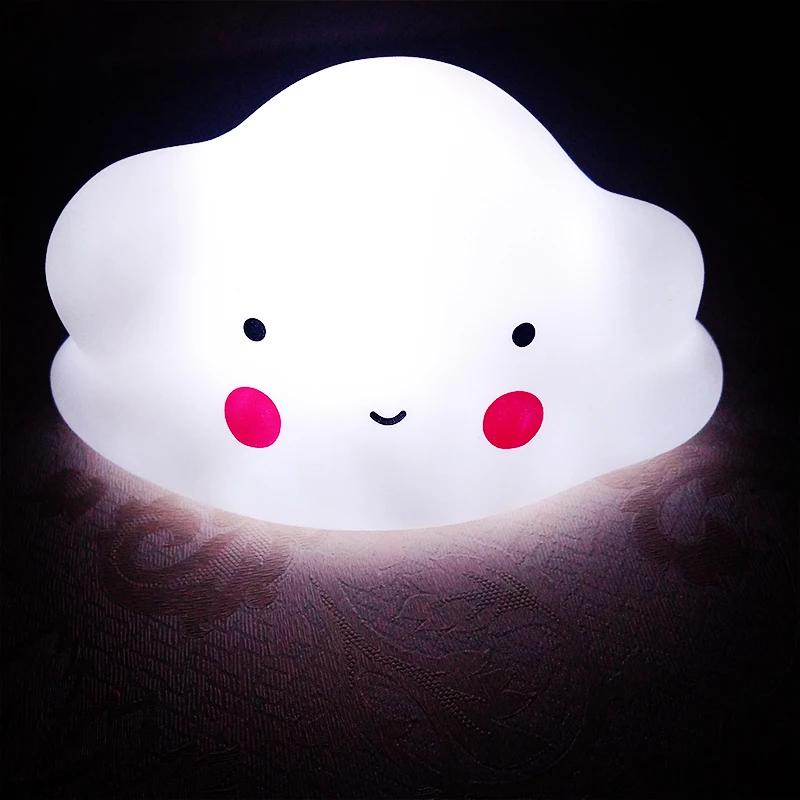 Cute Cloud LED Night Light Kids Bedside Lamp Battery Operated Bedroom Room Decoration Cloud Nightlight For Kid Children Gifts