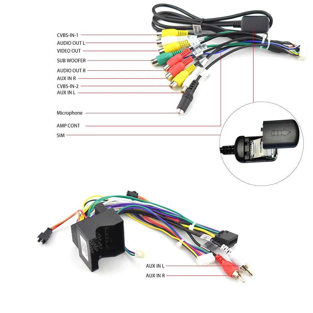 Podofo Android 10.0 2Din Car Radio Carplay 8G+128G Stereo Receiver For VW Volkswagen Golf Polo Skoda Octavia Tiguan Passat b6 b7