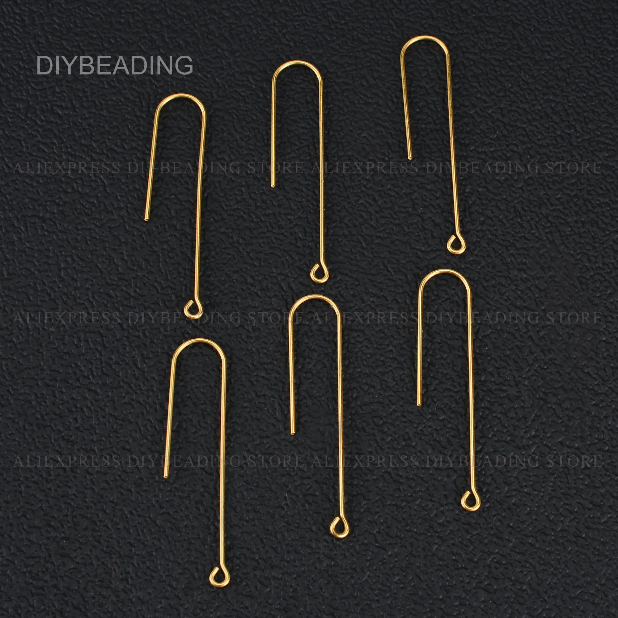 Earrings Jewelry Making Supplies Raw Brass Earring Hooks Finding French Ear Wire Blank Earring Connector Component Lot Wholesale