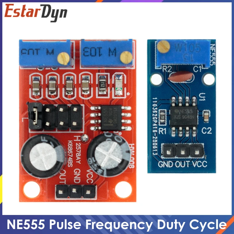 NE555 Pulse Frequency Duty Cycle Verstelbare Module 10Khz-200Khz Blokgolf Signaal Generator Voor Arduino Diy Kit