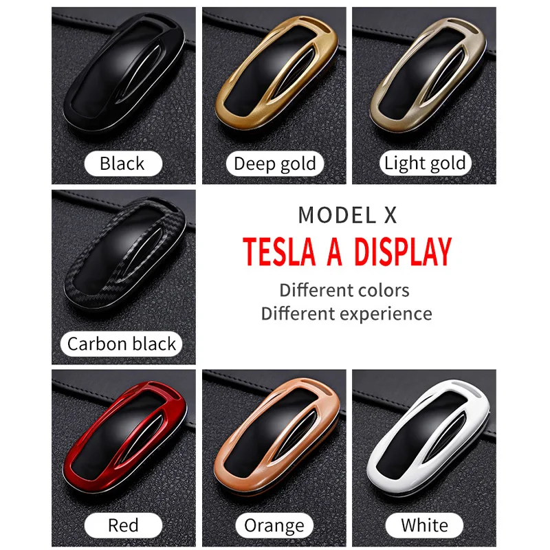 Nuovo ABS Fibe Carbonio Auto Chiave A Distanza di Caso Della Copertura Completa Borsette Per Tesla Modello 3 Modello S Modello X Auto smart Key