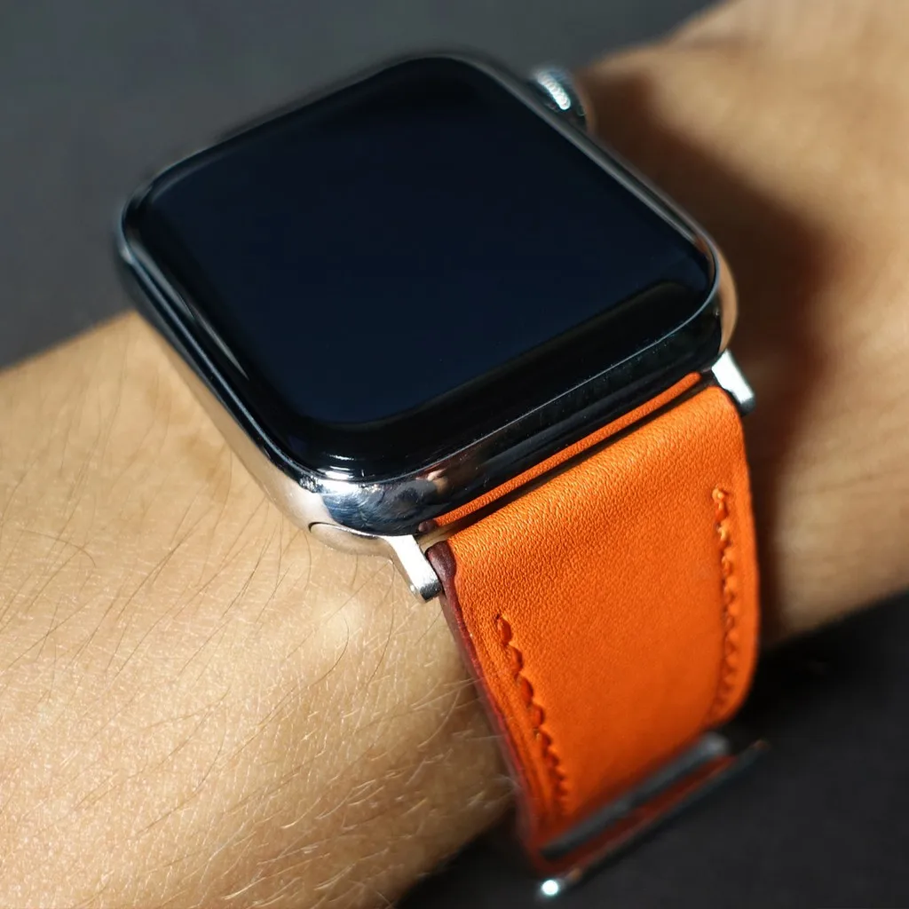 สายหนังสำหรับนาฬิกา Apple อัลตร้า9 8 7 6 SE 5 4 3สายนาฬิกาเดี่ยวสายนาฬิกาไอวอทช์ซีรีส์44มม. 40มม. 38มม. 42มม. 41มม. 45มม.