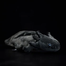 Cute Grey Axolotl Soft Stuffed Plush Toy Realistic Simulation Ambystoma Mexicanum Dinosaur Animals Model Doll Kids Audlt Gifts