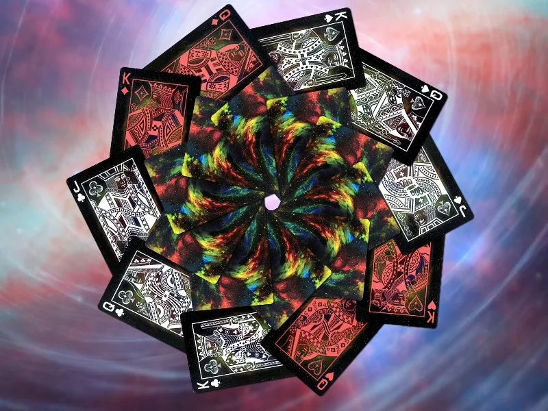 Carte da gioco della nebulosa dello stella della bicicletta USPCC Space Galaxy Deck dimensione del Poker giochi di carte magiche puntelli di trucco