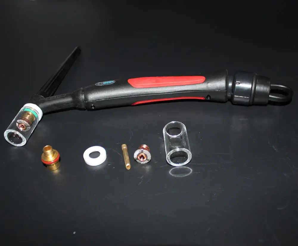 WP9 Tig Torch Head with 2P7GS Series TIG Glass Cup Kit