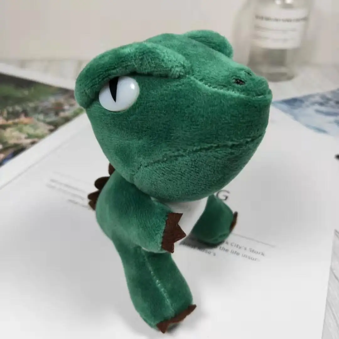 new cute12cm plush dinosaur cool lifelike doll Favorite Keychain bag decoration soft good quality christmas festival gift kid