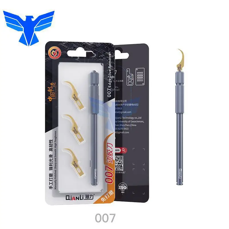 Qianli 007/008/009 Cpu di alta qualità Uv Ic rimozione colla coltello lama sottile scheda madre Bga Chip pulizia raschiatura leva strumenti riparazione
