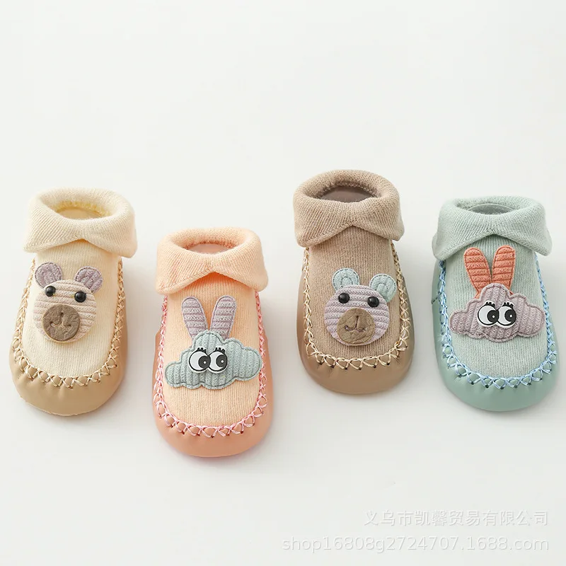 Baby soft soled shoes new born Baby Socks With Rubber Soles Infant Shoes Baby Floor Socks Anti Slip Soft Sole Sock Spring Autumn