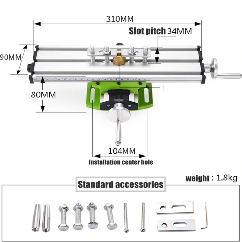 Precision Cross Multifunctional Table, High-Precision X Y-Axis Miniature Mobile Sliding Table CNC Fast Delivery