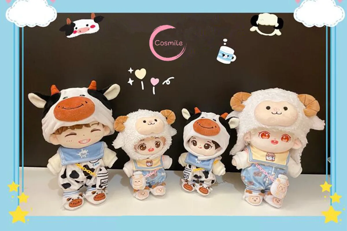 

Cosmile Original Hand-Made Plush Doll Clothes Clothing Outfit Sheep Suit Dairy Cow Set Cosplay Limited Cute Xmas Gift Fashion