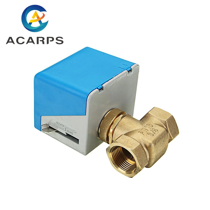 1/2" 3/4" 1" Two-Way Brass Electric Globe Valve Female Thread Electric Two-Way Valve Two-Wire System
