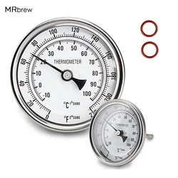 1/2 NPT Bi-Metal Thermometer With Mounting Assembly 3