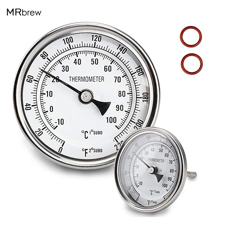 1/2 NPT Bi-Metal Thermometer With Mounting Assembly 3