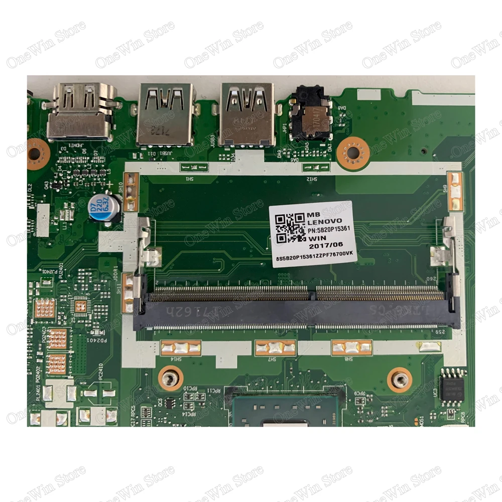 Placa-mãe fru dgpara computador portátil lenovo, 320-17ast 80xw ideapad, dg425/dg525/dg725 embutida, mb integrado, cpu amd, NM-B321 4