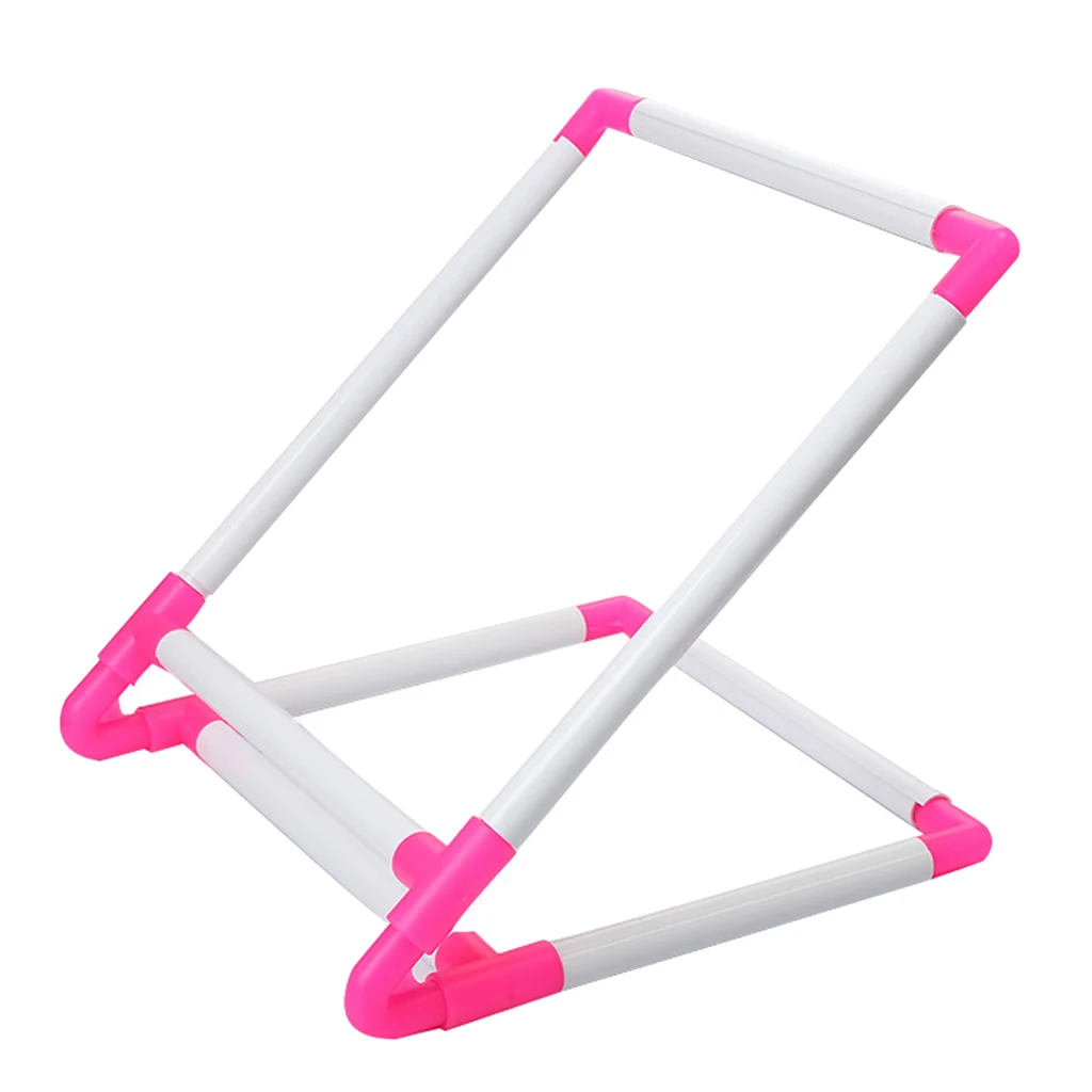 Embroidery Frame Universal Clip Plastic Cross Stitch Hoop Stand Holder Support Rack DIY Craft Tool Handheld for Home Use