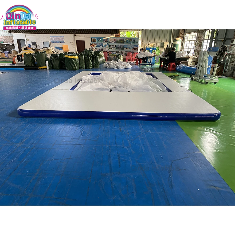 Floating Ocean Protective Anti Jellyfish Pool Water Sport Inflatable Swimming Pool With Net
