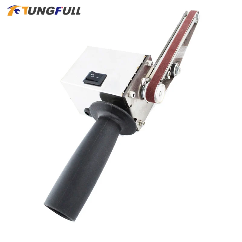 Handheld Electric Belt Sander Sanding Machine Angle Grinder Sharpening Machine Bench Grinder Abrasive Belts Grinder