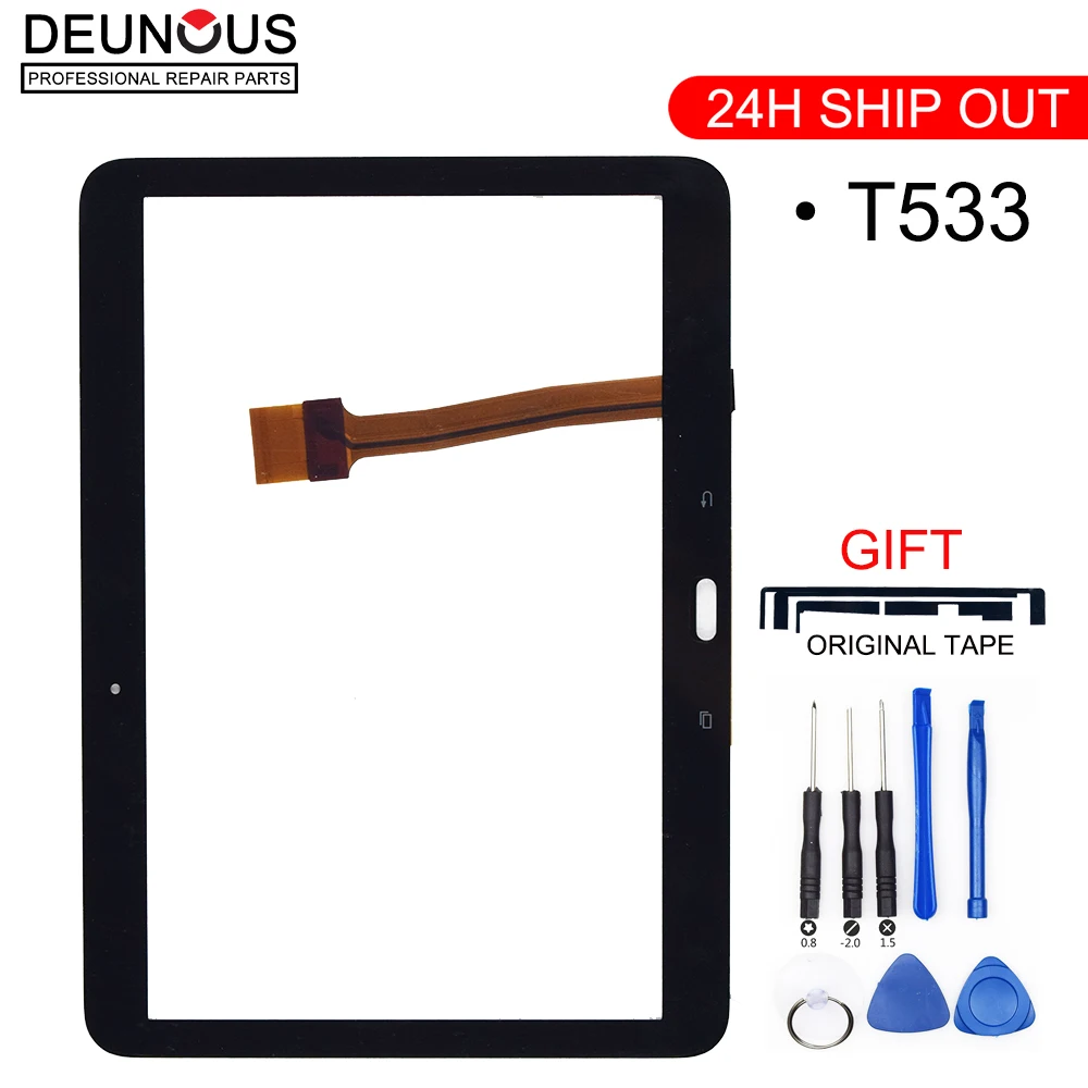 

New For Samsung Galaxy Tab 4 10.1 2015 T533 SM-T533 Touch panel touch screen Digitizer Glass Panels Tablet Replacement Parts