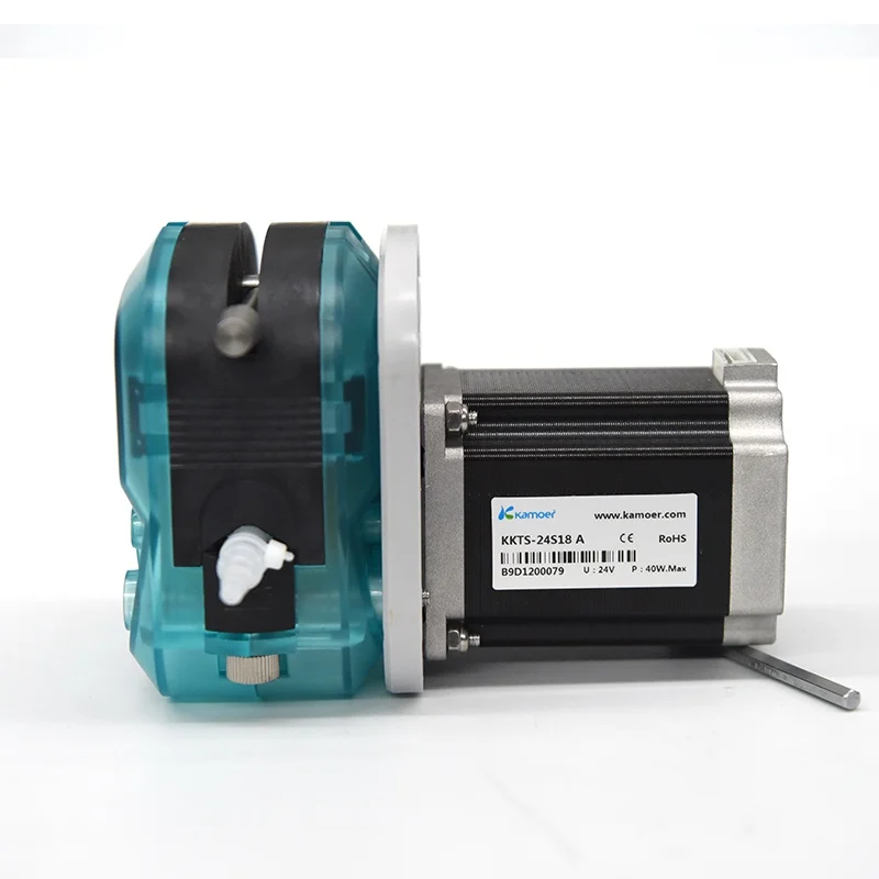 Kamoer 400-1600ml/min KKTS High Flow Peristaltic Pump 24V Stepper Motor Adjustable Speed Dosing Pump with Single/Double Head