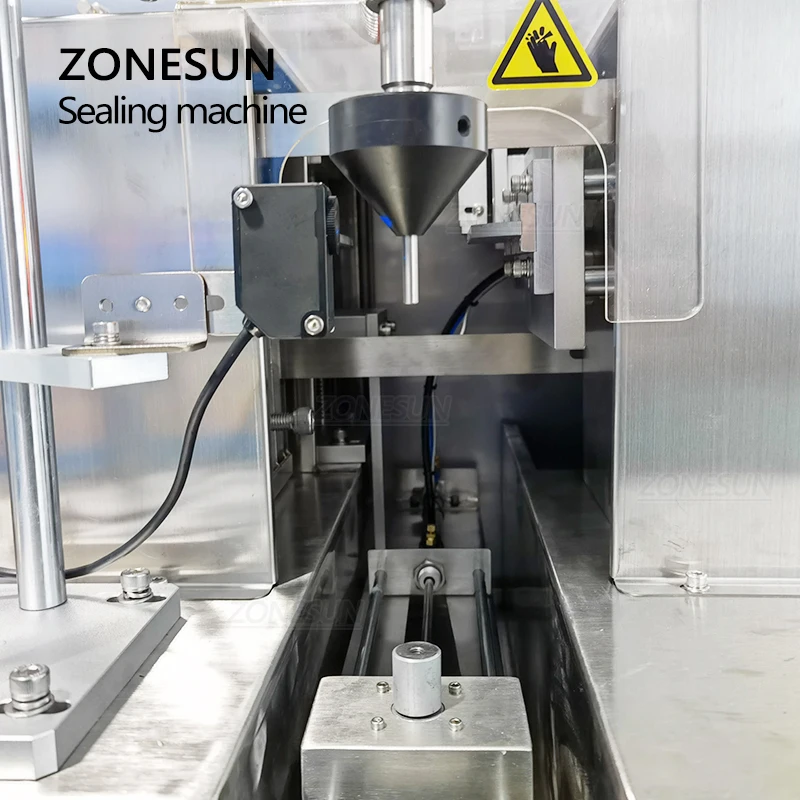 ZONESUN Semi Automatic Filling Ultrasonic Sealing Trimming Machine Cream Toothpaste Plastic Composite Soft Tube Pipe ZS-FS002U