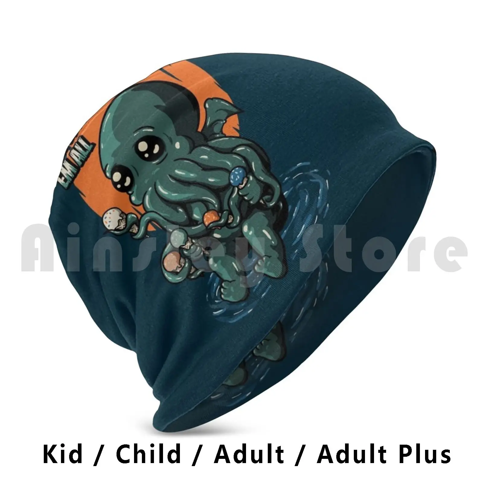 Ice Cream Destroyer-Baby Cthulhu Kids Beanies Knit Hat Hip Hop Cthulhu Call Of Cthulhu Cthulhu Sea