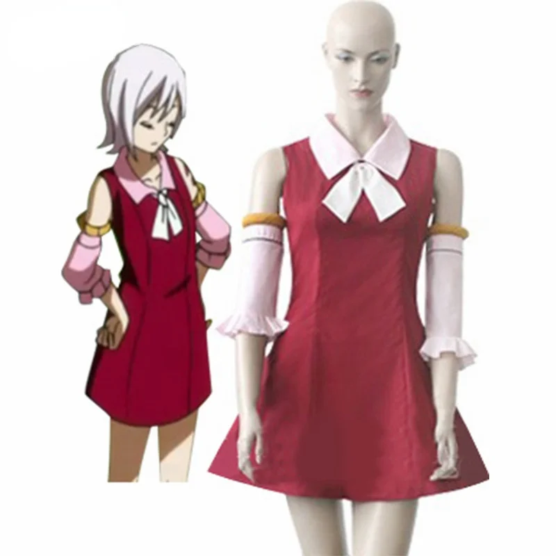 

Anime Fairy Tail Lisanna Strauss Musical Party Cosplay Costume Red Dress