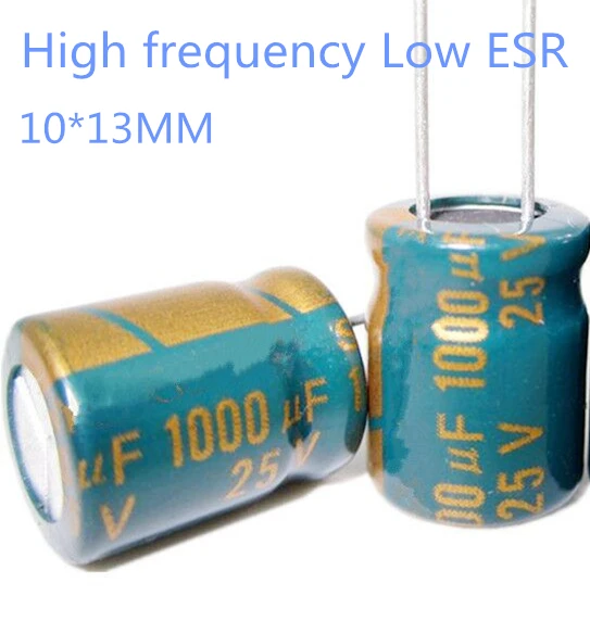 100pcs Good Quality 35V 25V 1000UF 10*20 Power Supply High-frequency Crystal Electrolytic Capacitor 35V1000uf 25v1000uf  8*16