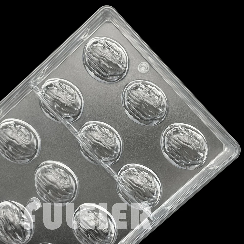 Pecan Shape Polycarbonate Chocolate Mold For Baking Candy Mold Confectionery Tool Bakeware Cake Mold