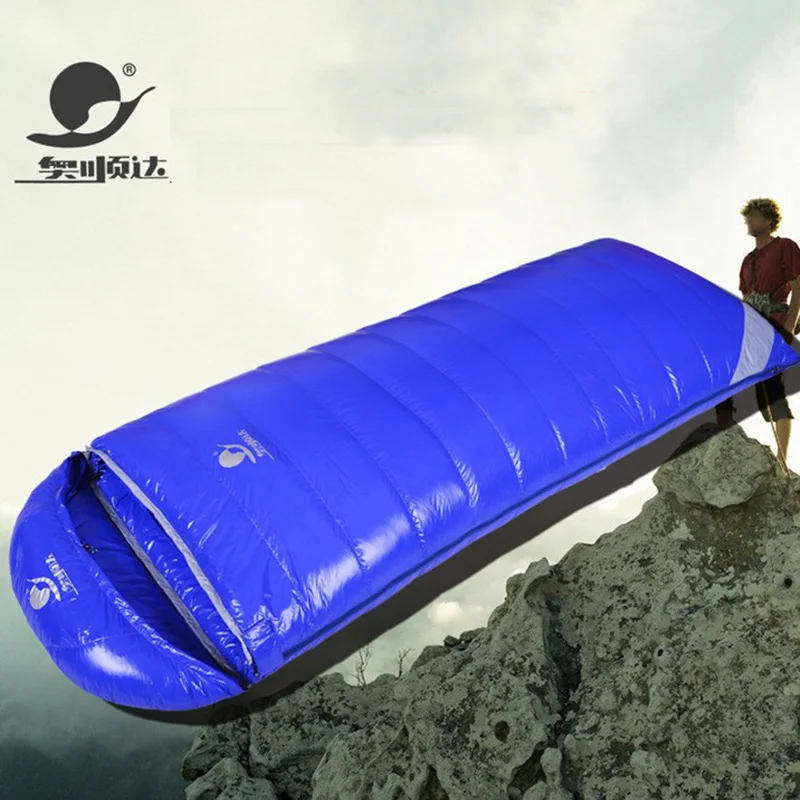 White Goose Down 2500/2800/3000g Filling Can Be Spliced Camping Comfortable Breathable Sleeping Bag