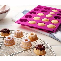 20 Flower Shaped Silicone Daily Cake Molds Chiffon Silicone Cake Molds Silicone Baking Utensils Kitchen Tools