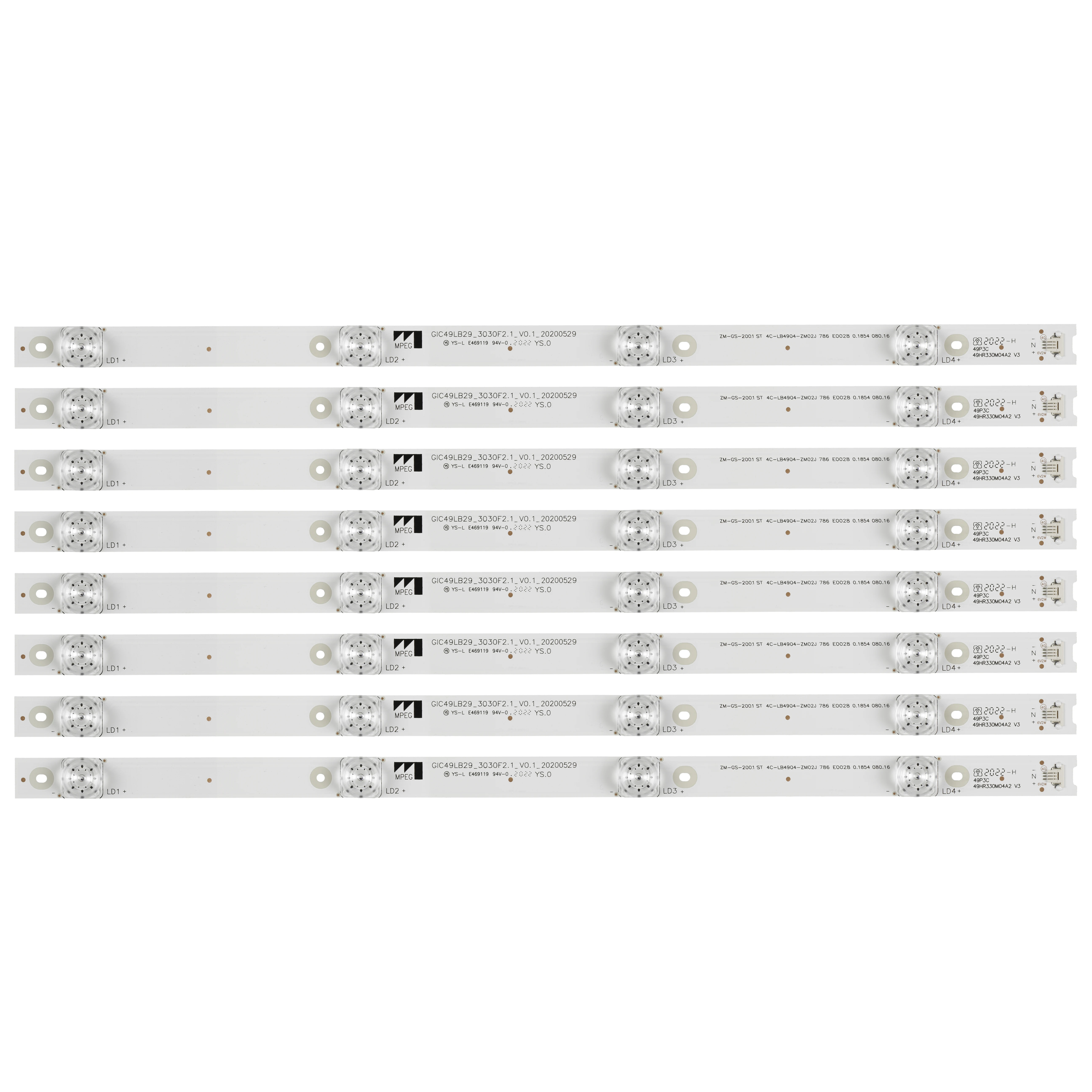 

LED backlight for TCL 49P3 D49A620U 49A950C B49A81S-UD L49P1-UD L49P2-UD 4C-LB4904-HR07J 49HR330M04A2 V3 49P3F 49A 49A950C 49P3C