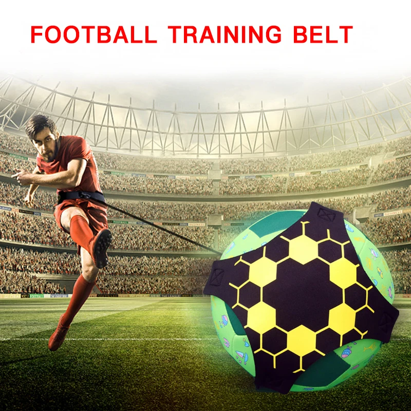 Sac de balle de Football pour enfants, ceinture d\'entraînement auxiliaire de cyclisme, entraîneur de coup de pied, entraîneur de Football en Solo