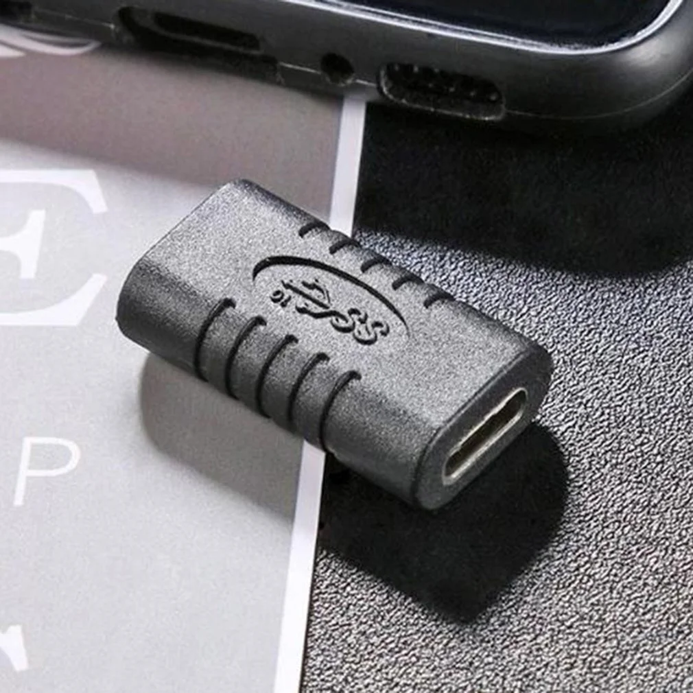 Hot USB C Adapter USB 3.1 Type C Female To Female F/F USB-C Extension Connector Adapter For Laptop Converter For Tablet Phone