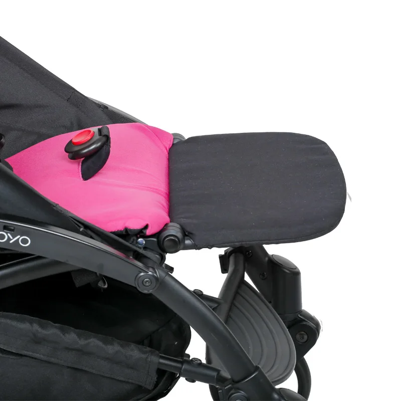 Reposapiés de extensión de 21cm para cochecito de bebé, reposabrazos de cuero PU para Babyzen Yoyo /yoya, accesorios para carrito infantil