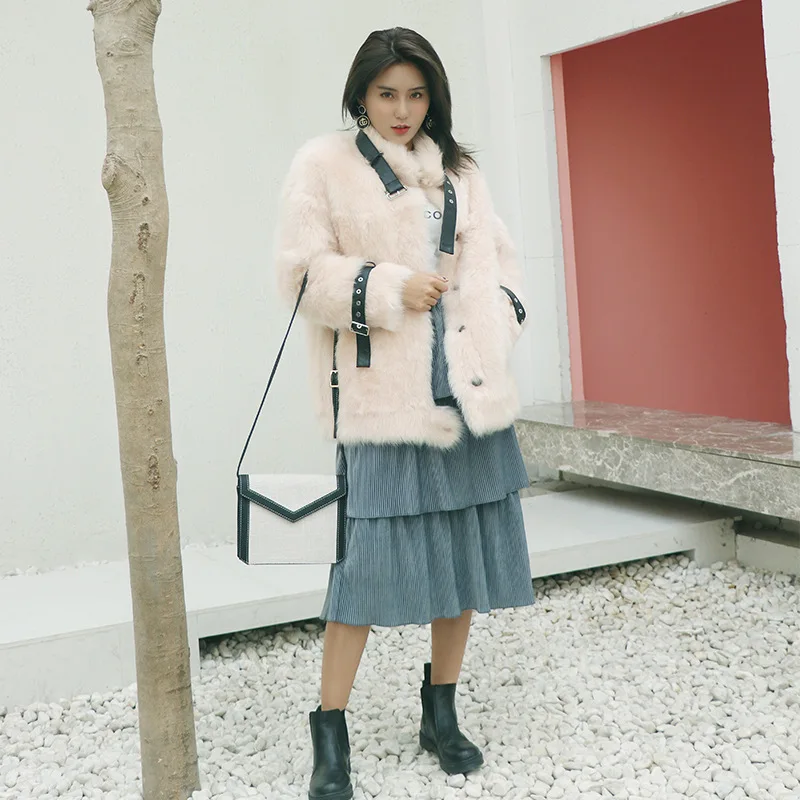 

Sheep Shearing Winter Coat Women Korean 100% Wool Jacket Women Real Fur Coat Women Clothes 2020 Manteau Femme YY1058
