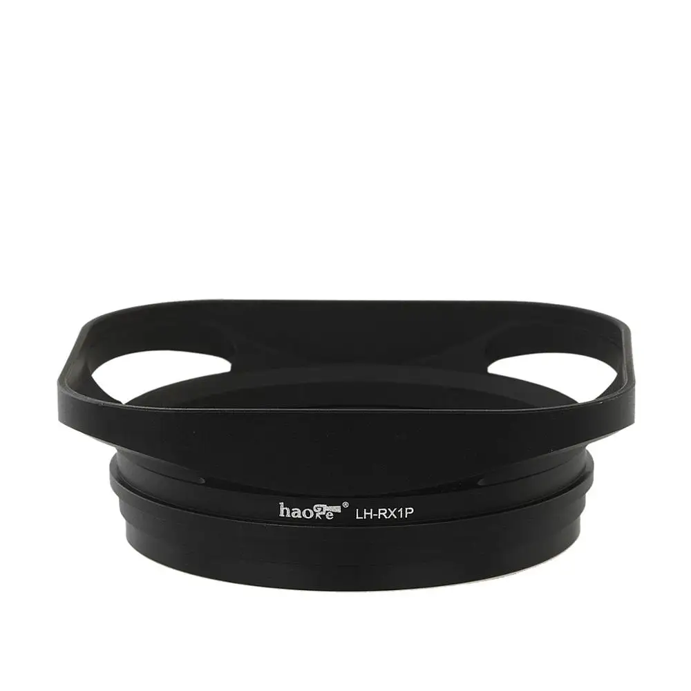 Haoge Square Metal Bayonet Lens Hood for Sony RX1R RX1RM2 RX1 Rx1rii Camera AND Sony FE35mm/F2.8 E-Mount Lens