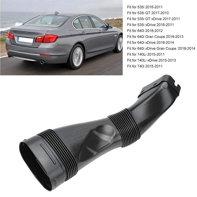 Car Air Filter Intake Pipe Air Intake Pipe Engine Intake Pipe for BMW- F01 F02 F06 F07 F13 640I 2012-2018 13717582310