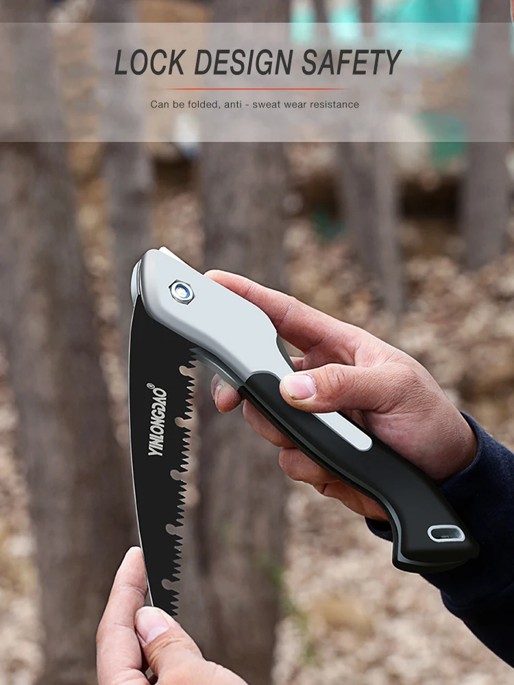 DTBD เลื่อยพับ Heavy Duty Extra Long Blade Hand Saw สำหรับไม้ Camping DIY ไม้เลื่อย Hard ฟัน pruning สวนเครื่องมือ