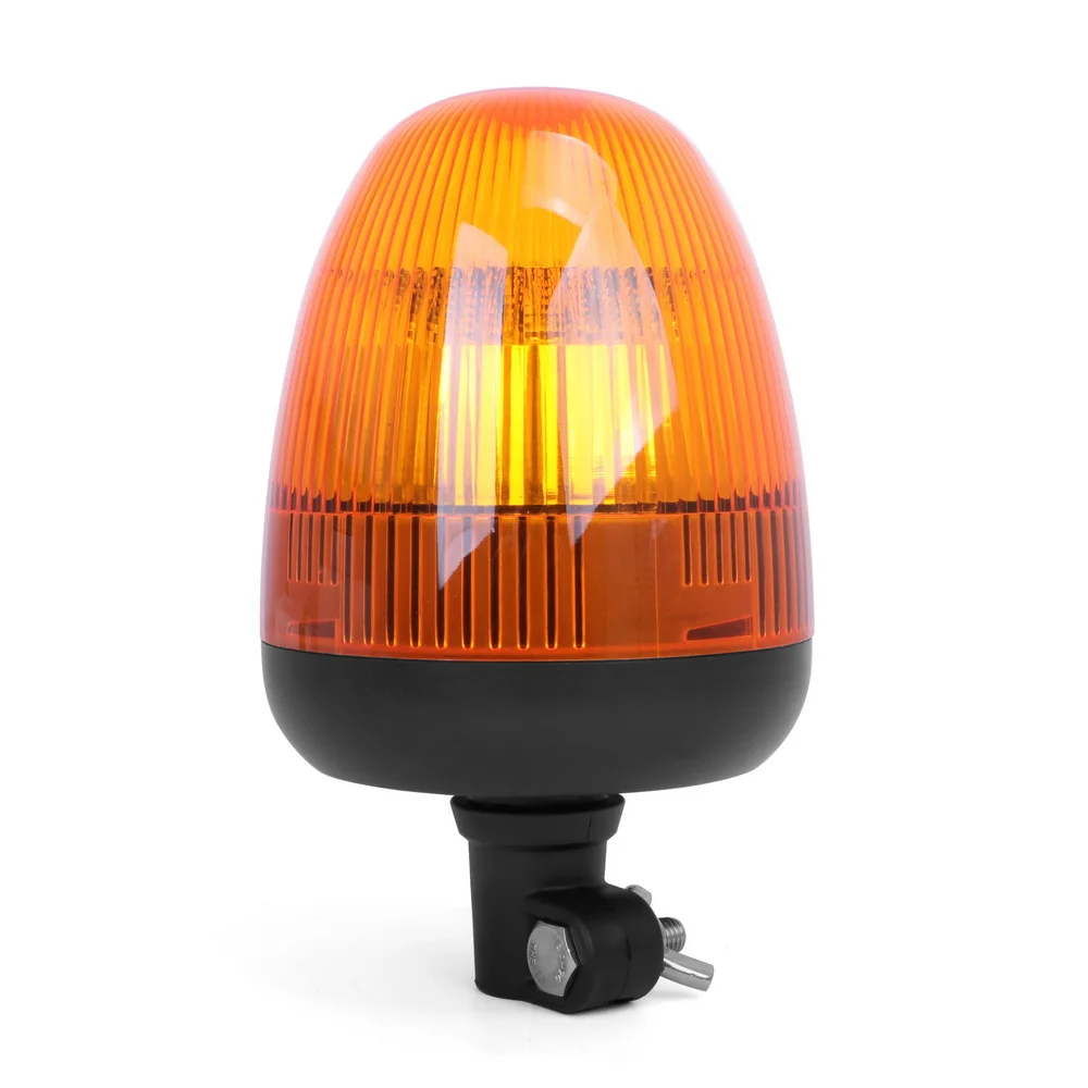 TC-X Flex Mount Beacon Warning Light Rotating Patterns 12V for Vehicles Trailers Trucks Tractor Bus Forklift Cars (Amber )